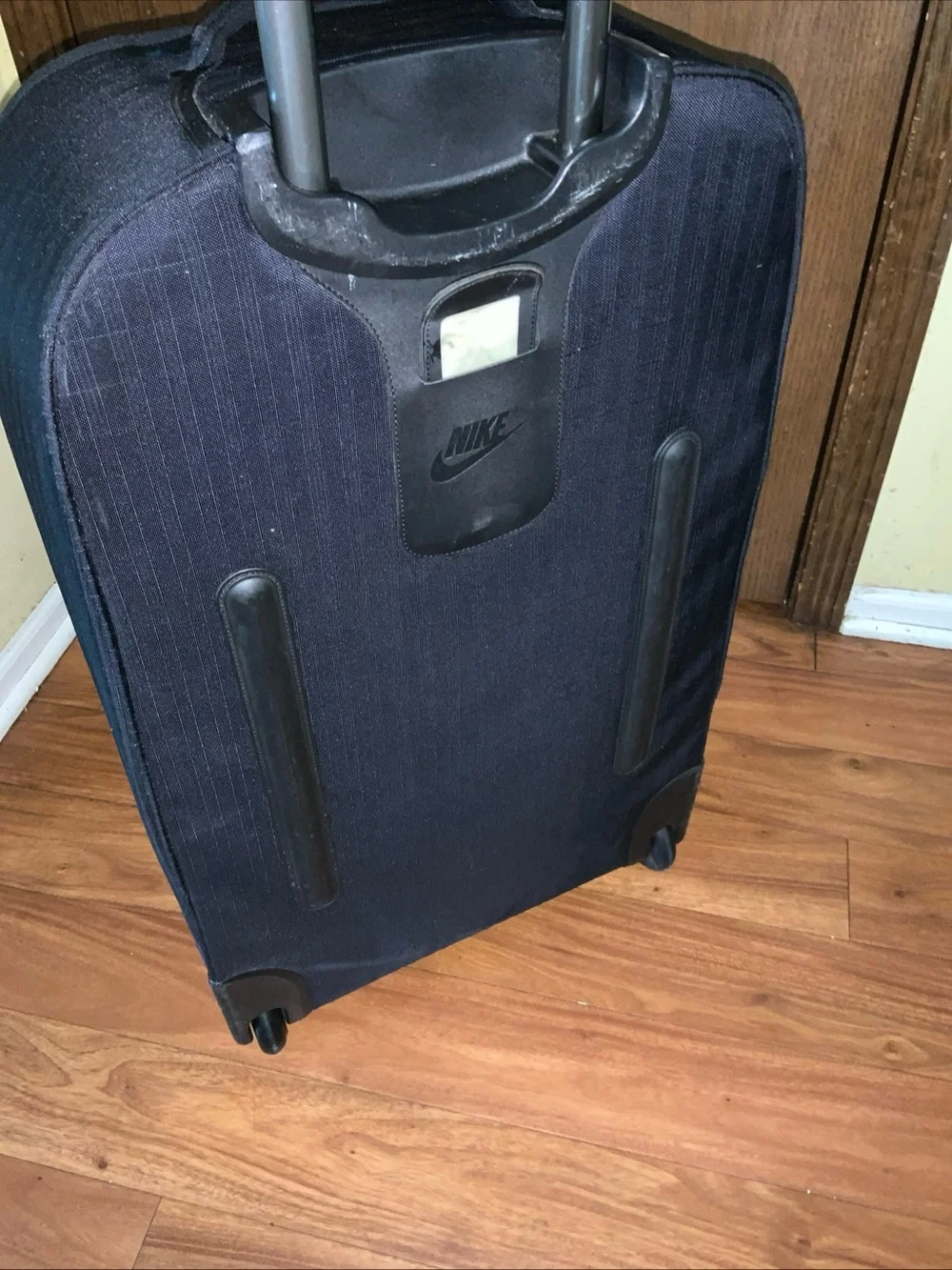 Nike Suitcase Carry On Black Cordura Rolling Luggage. 30X17. Good condition.